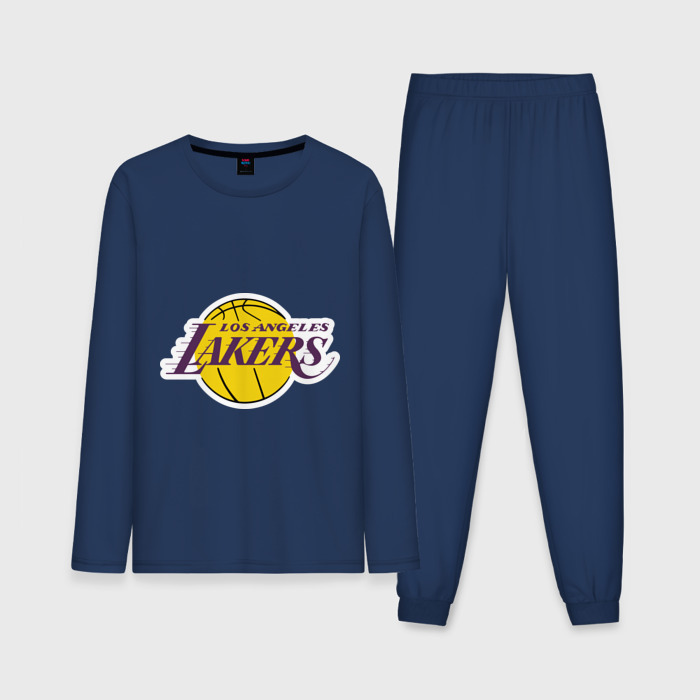 Мужская пижама с лонгсливом хлопок LA Lakers фото