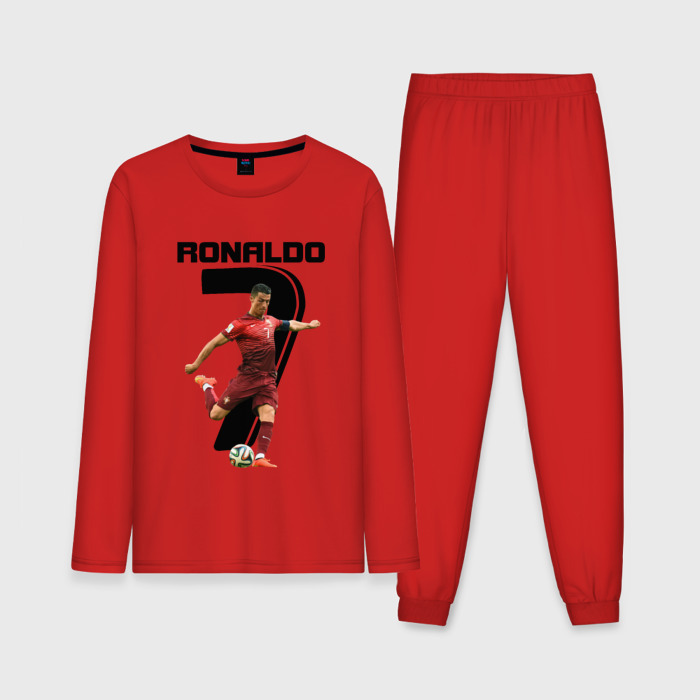 Мужская пижама с лонгсливом хлопок Ronaldo фото