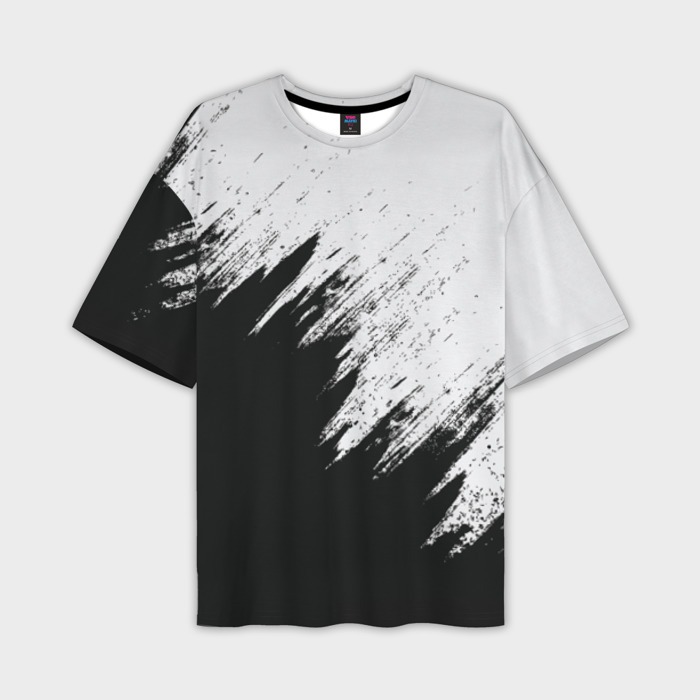 Мужская футболка oversize 3D Краска и ничего лишнего фото