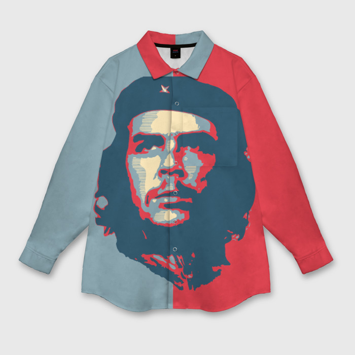 Мужская рубашка oversize 3D Che Guevara фото