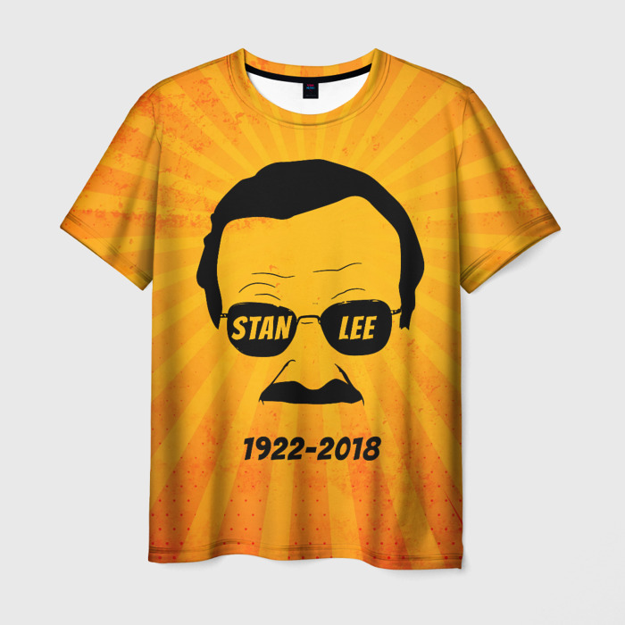 Мужская футболка 3D Stan Lee 1922-2018 фото