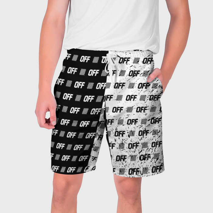 Мужские шорты 3D Выключись и попробуй стиль фото