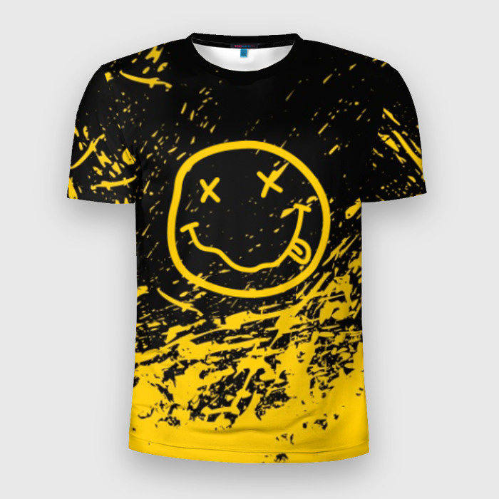 Мужская футболка 3D Slim NIRVANA фото