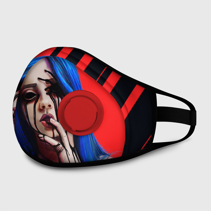 Маска из неопрена Мрачная Билли Айлиш фото