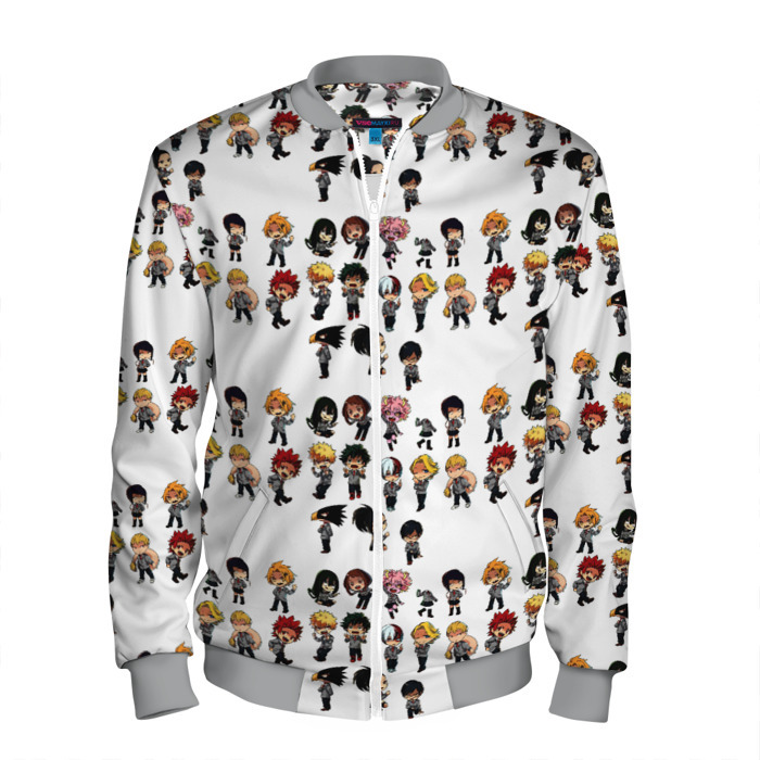 Мужской бомбер 3D Моя Геройская Академия фото