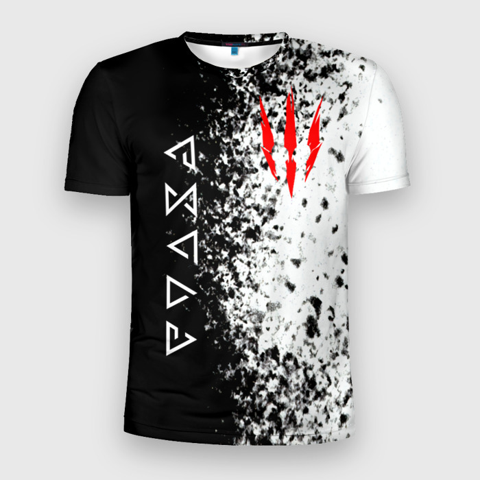Мужская футболка 3D Slim The Witcher фото