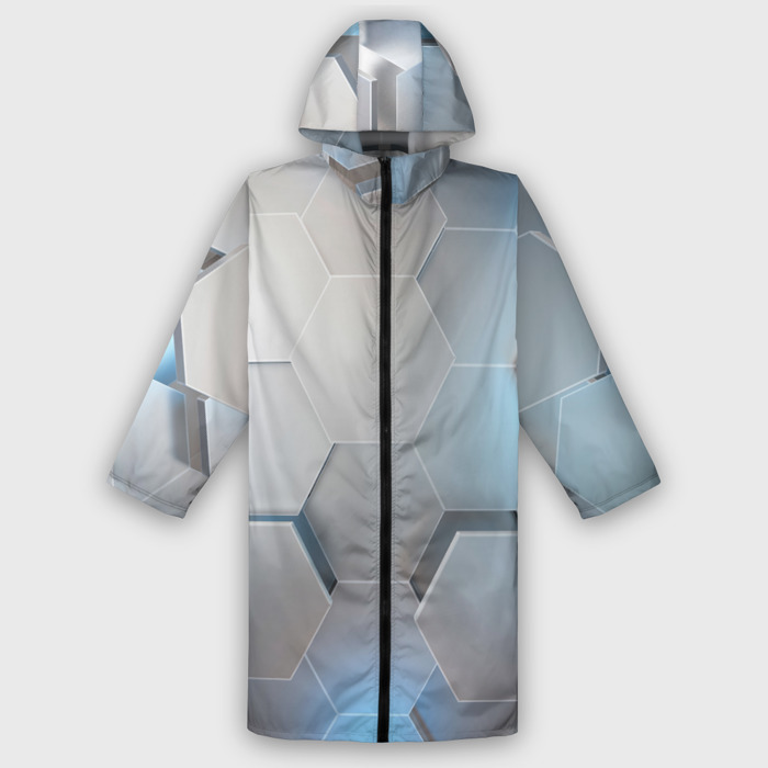 Дождевик унисекс 3D 3D соты фото