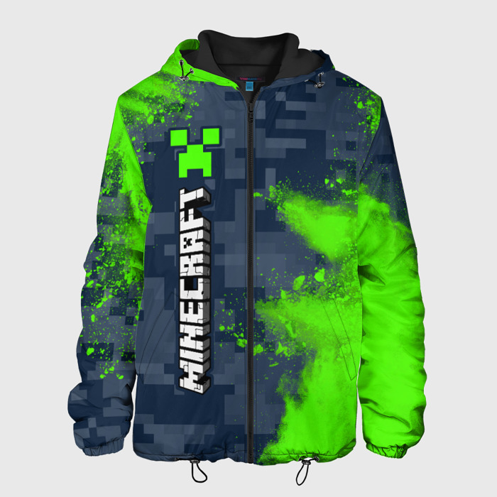 Мужская куртка 3D MINECRAFT   МАЙНКРАФТ фото
