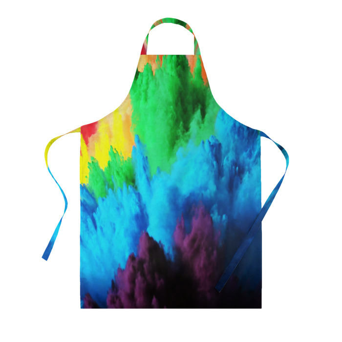 Фартук 3D РАЗНОЦВЕТНЫЕ КРАСКИ фото