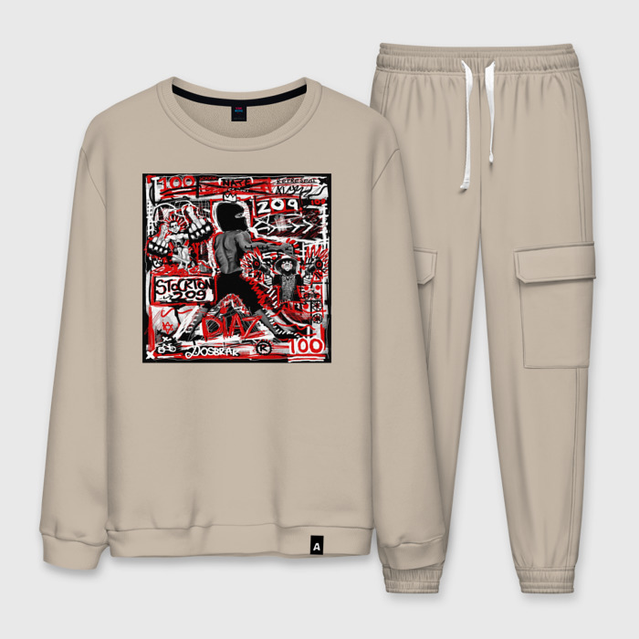 Мужской костюм хлопок Нейт Диаз(Nate Diaz) фото