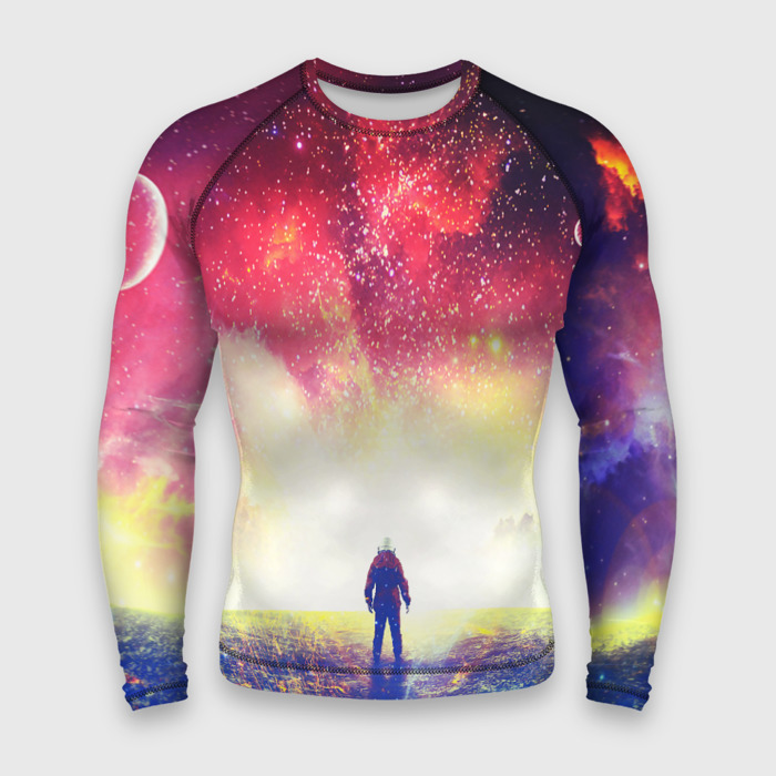 Мужской рашгард 3D КОСМИЧЕСКИЙ АРТ(S) фото
