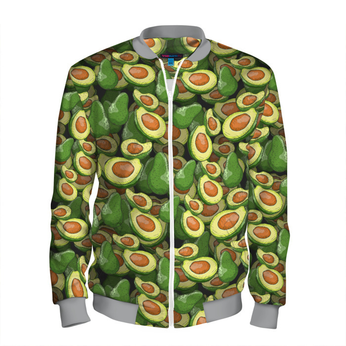 Мужской бомбер 3D avocado фото