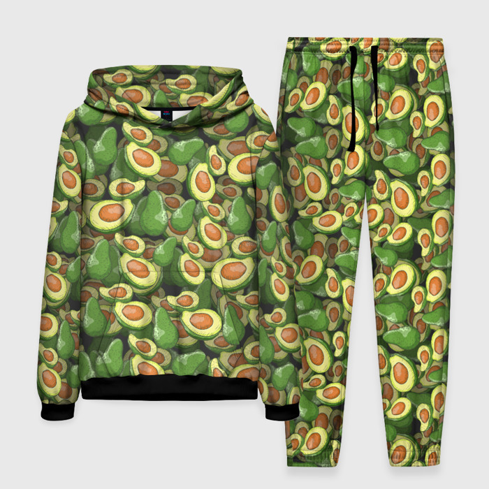 Мужской костюм 3D (с толстовкой) avocado фото