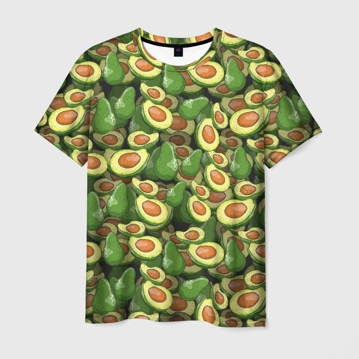 Мужская футболка 3D avocado фото