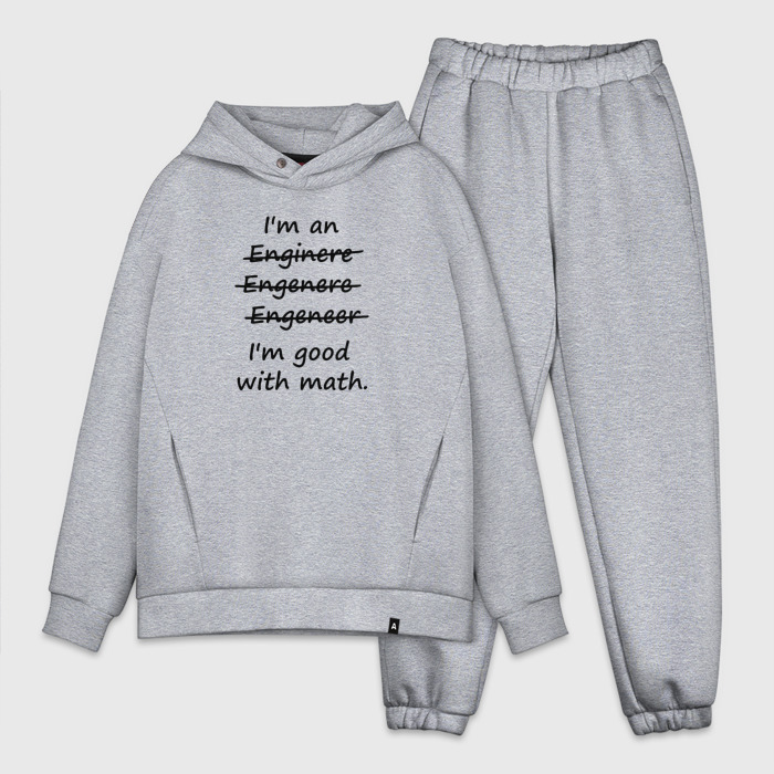 Мужской костюм хлопок OVERSIZE Im Engeneer фото