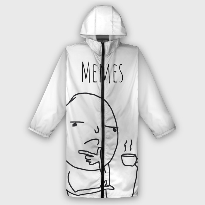 Дождевик унисекс 3D Memes фото