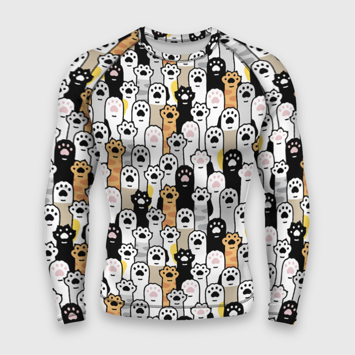 Мужской рашгард 3D ЛАПКИ фото