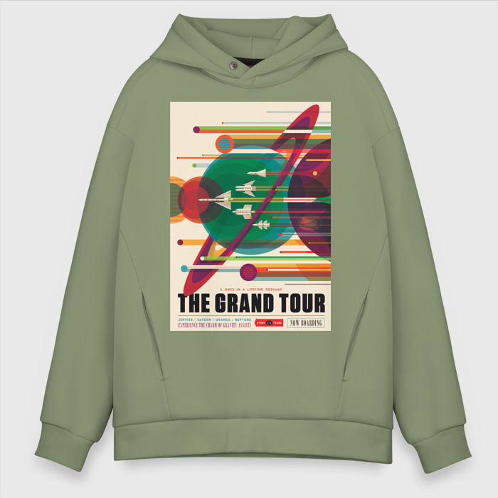 Мужское худи Oversize хлопок Space Tour фото