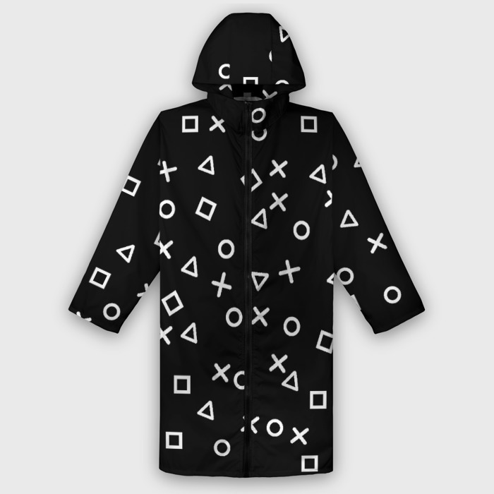 Дождевик унисекс 3D Геометрические фигуры фото