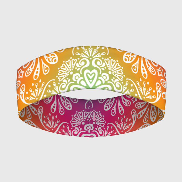 Повязка на голову 3D Цветочный узор фото