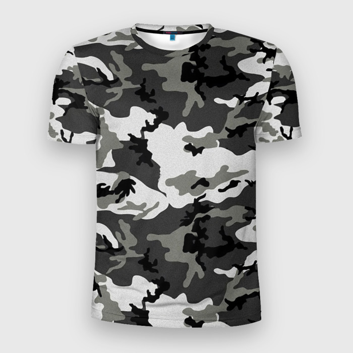 Мужская футболка 3D Slim Маскировка фото