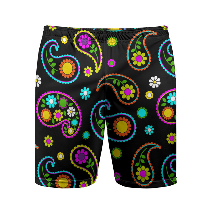 Мужские шорты спортивные ЦВЕТЫ фото