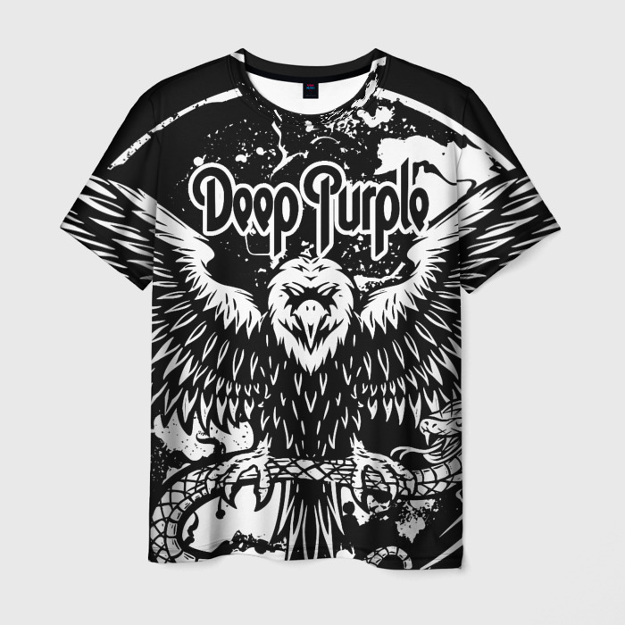 Мужская футболка 3D Deep Purple фото