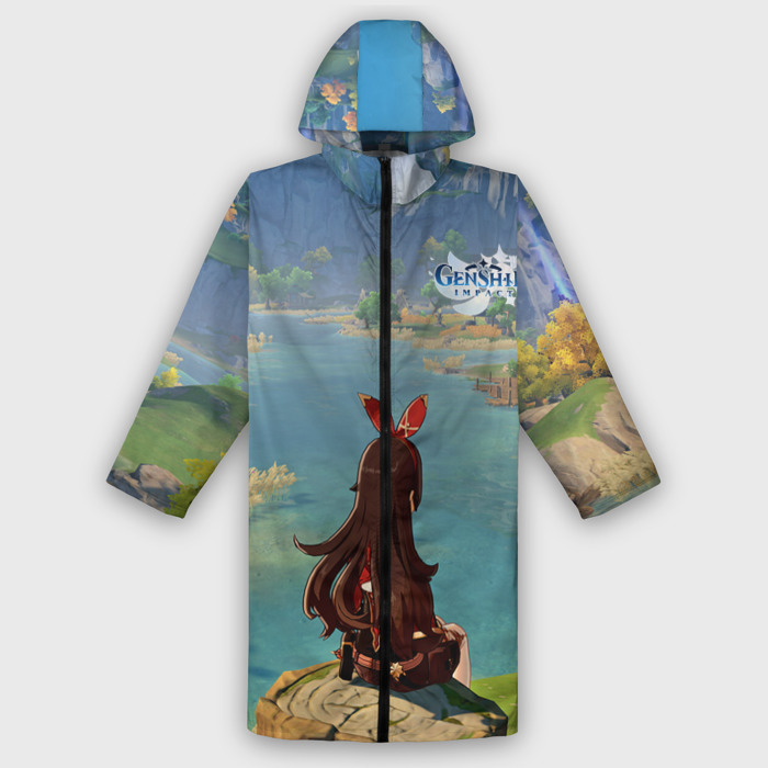 Дождевик унисекс 3D Genshin Impact фото