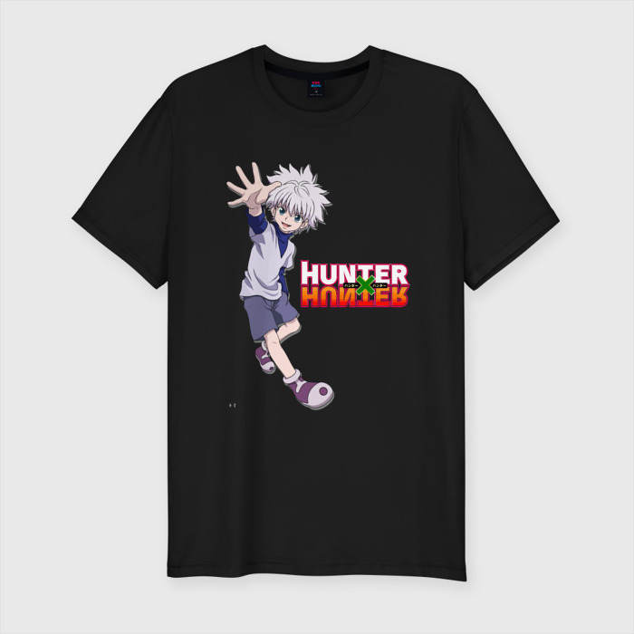 Мужская футболка хлопок Slim Киллуа Hunter x Hunter фото