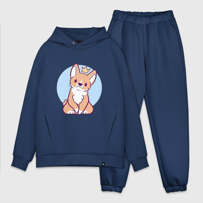Мужской костюм хлопок OVERSIZE Милый щенок фото