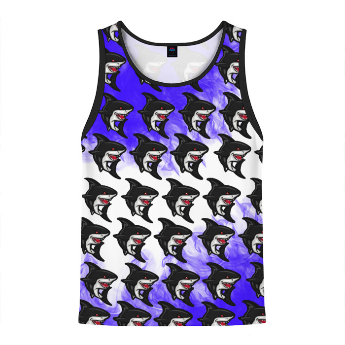 Мужская майка 3D Акула фото