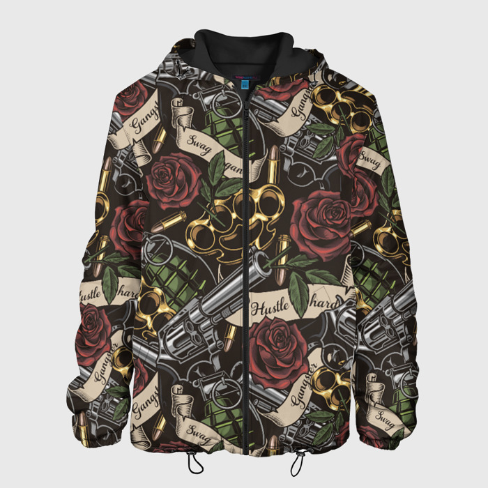 Мужская куртка 3D старая школа фото