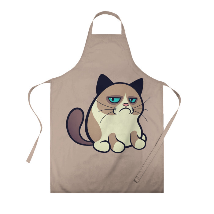 Фартук 3D Великий Grumpy Cat фото