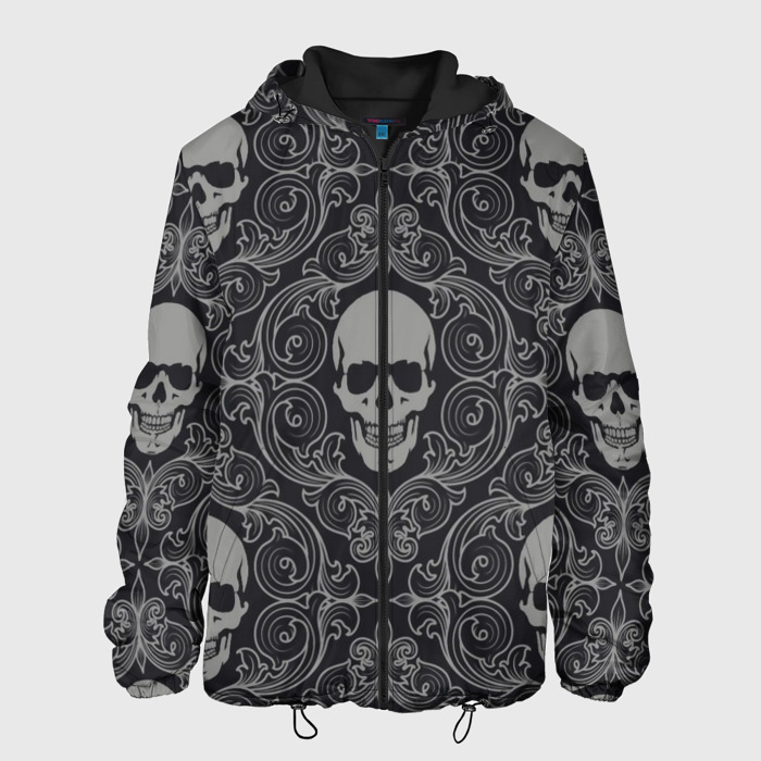 Мужская куртка 3D Skulls фото