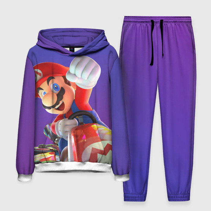 Мужской костюм 3D (с толстовкой) Mario 3D фото