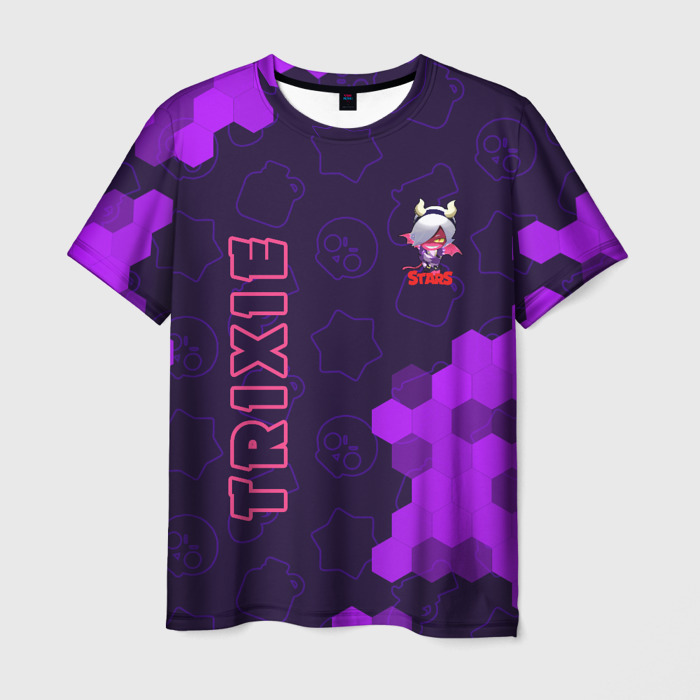 Мужская футболка 3D BRAWL STARS TRIXIE COLETTE фото