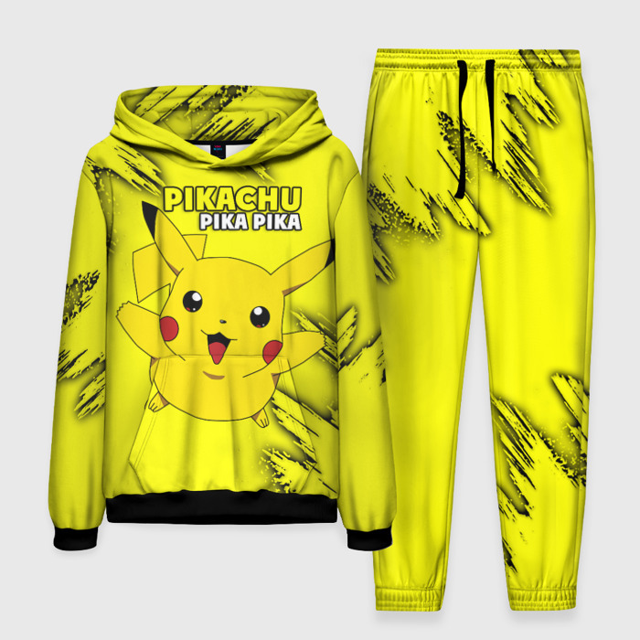 Мужской костюм 3D (с толстовкой) Pikachu Pika Pika фото