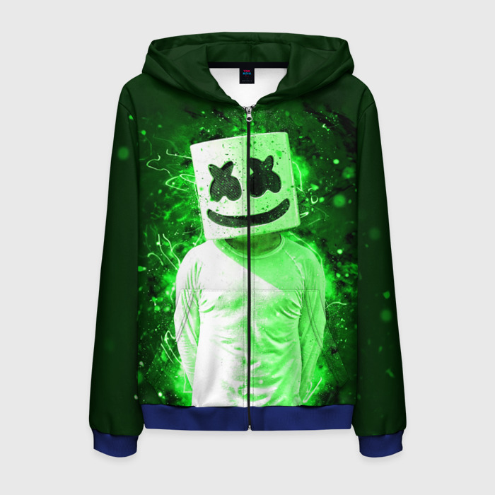 Мужская толстовка 3D на молнии MARSHMELLO фото