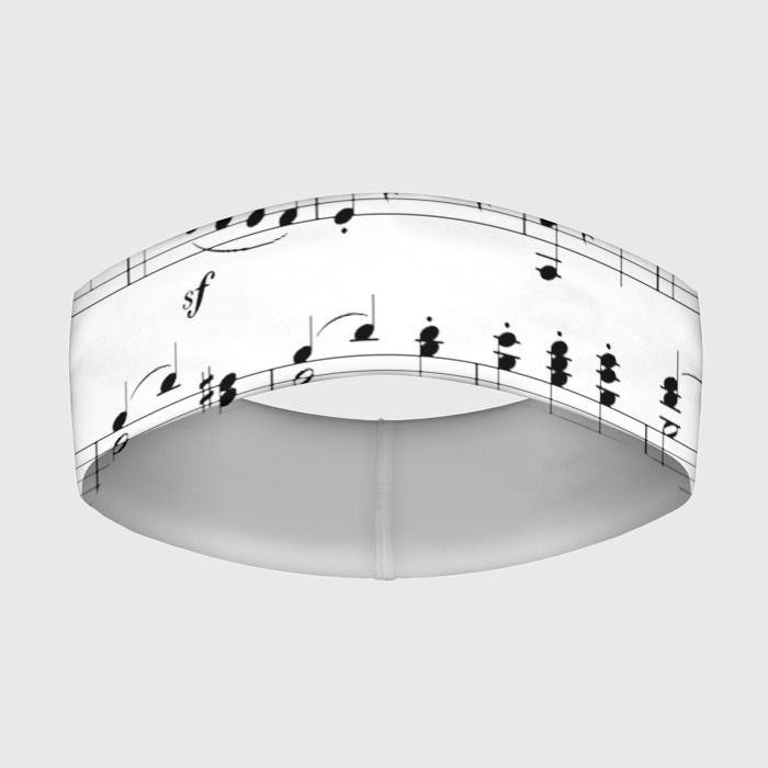 Повязка на голову 3D Нотные строки фото