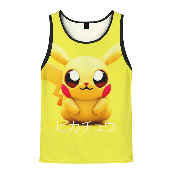 Мужская майка 3D Pikachu Pika Pika фото