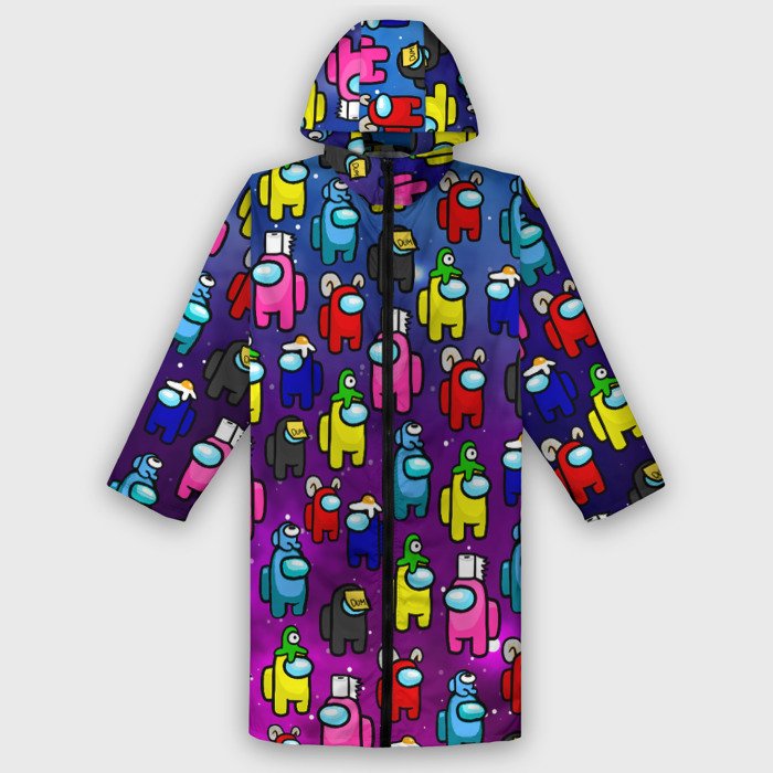 Дождевик унисекс 3D AMONG US фото