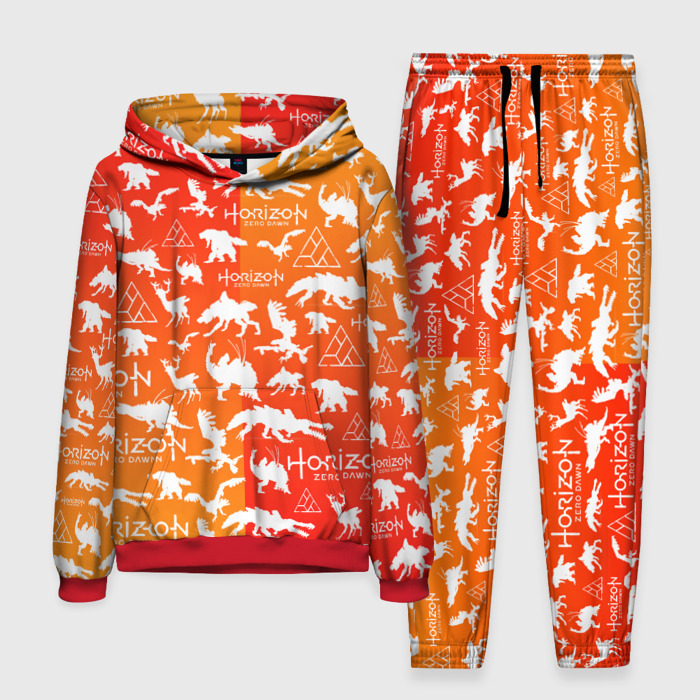 Мужской костюм 3D (с толстовкой) HORIZON ZERO DAWN фото