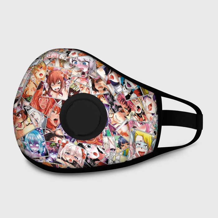 Маска из неопрена Color ahegao фото