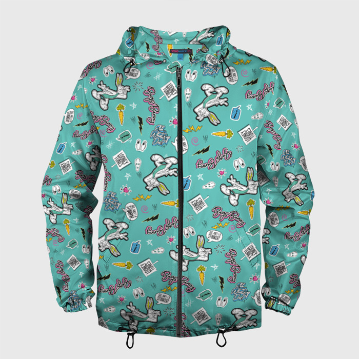 Мужская ветровка 3D Багз Банни фото