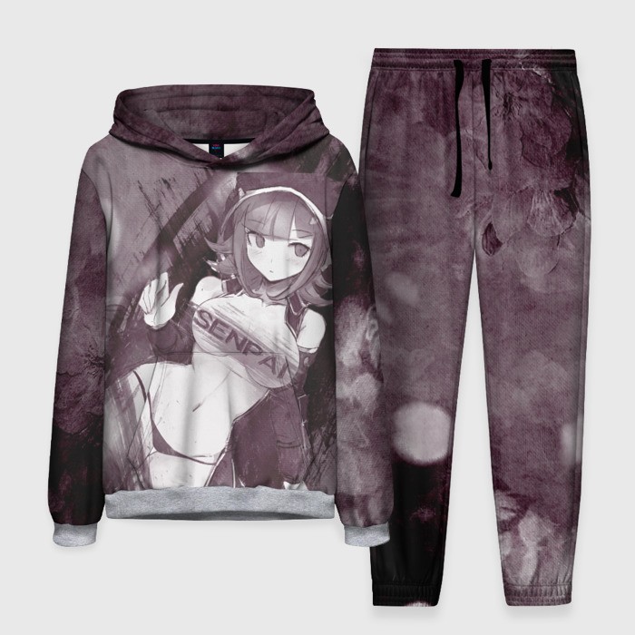 Мужской костюм 3D (с толстовкой) Danganronpa акварель фото