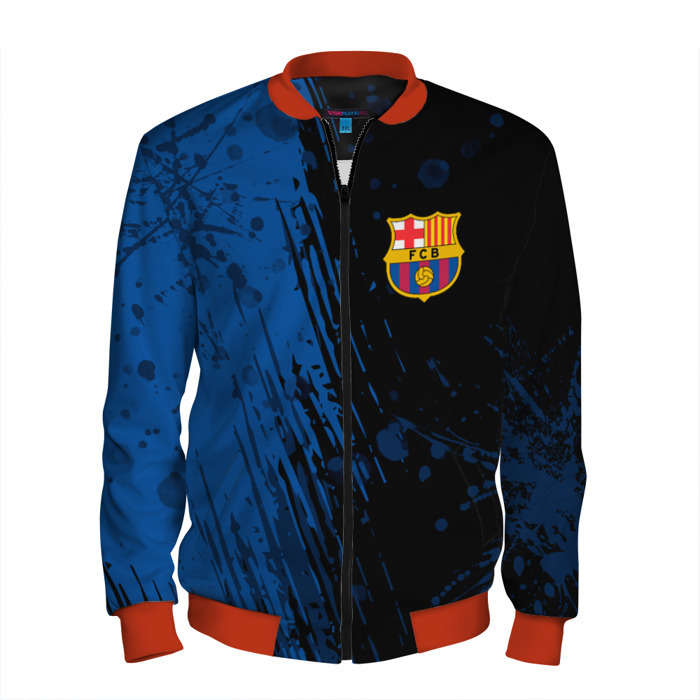 Мужской бомбер 3D FC Barcelona \ ФК Барселона. фото
