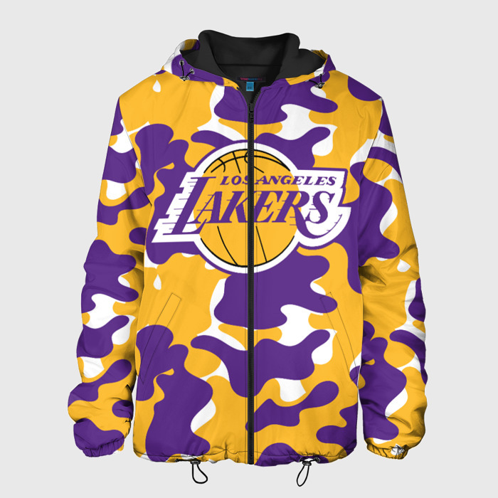 Мужская куртка 3D LA LAKERS | ЛЕЙКЕРС фото