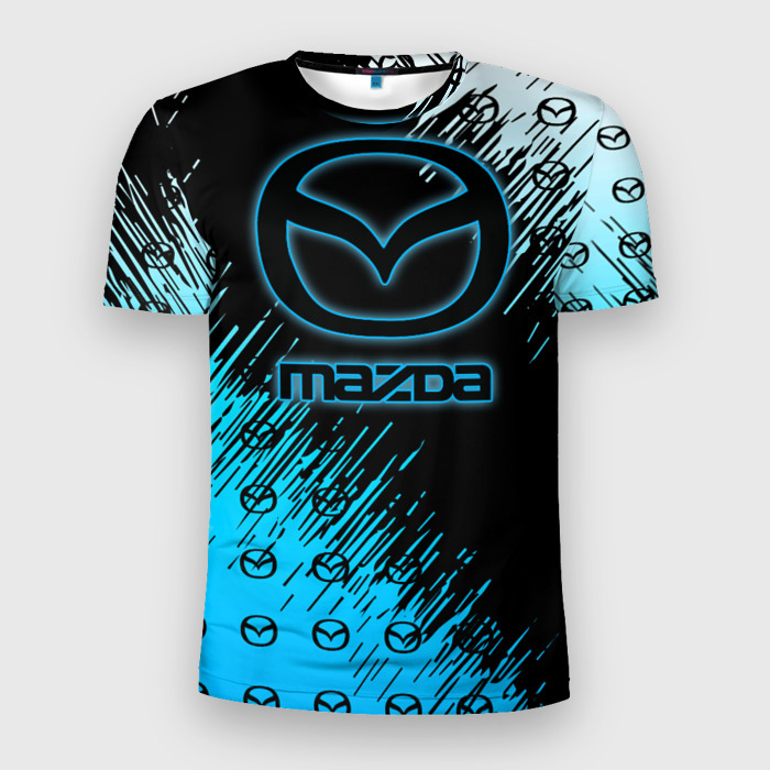 Мужская футболка 3D Slim MAZDA фото