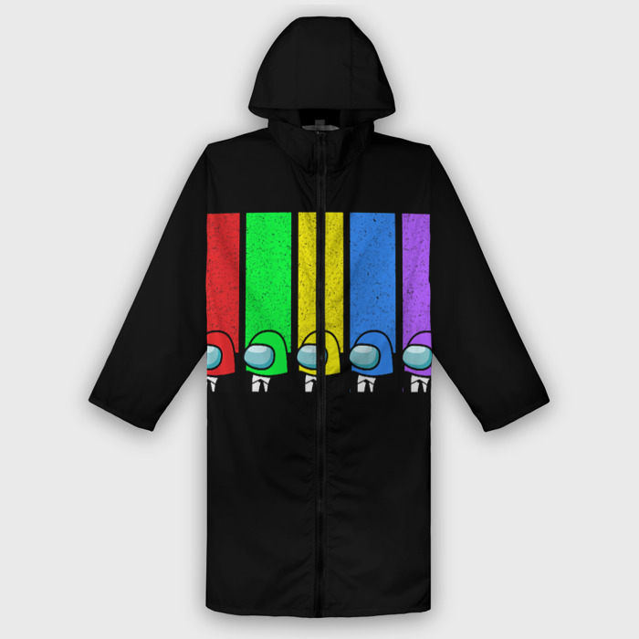 Дождевик унисекс 3D Among Us фото