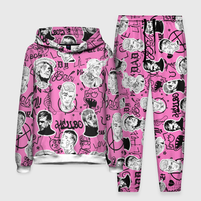 Мужской костюм 3D (с толстовкой) LIL PEEP фото